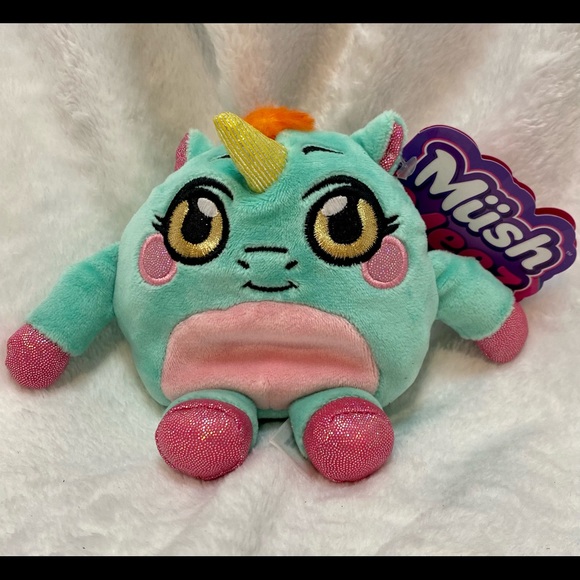 Mushmeez Plush Stuffed Animal Unicorn • Sensory/Fidget Soft Toy • New - Picture 3 of 5